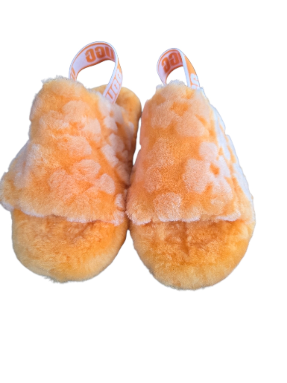 Plush Orange UGG Slippers - Cozy Fuzzy Slip-On